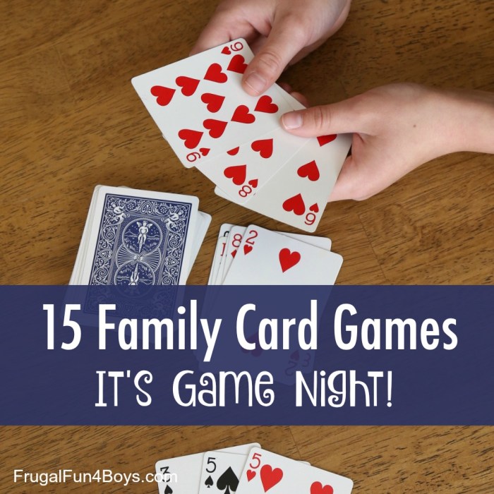 Card games family list